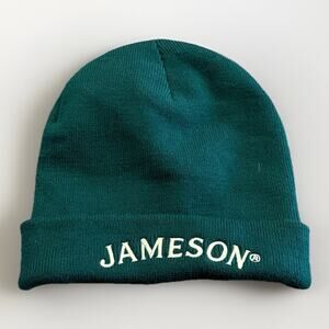 Jameson Mens Green Irish Whiskey Warm Beanie One Size 100% Acrylic Outdoors NWT